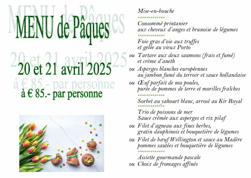 menu paques 2025 site